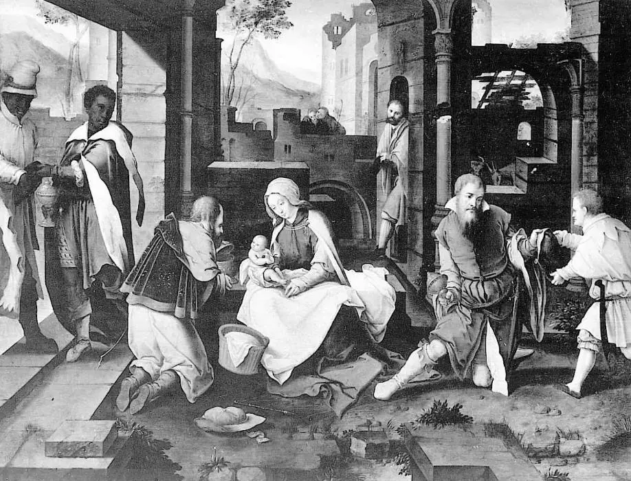 Die Anbetung der Könige, by Lucas van Leyden