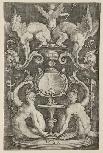 Panel of Ornament, by Lucas van Leyden