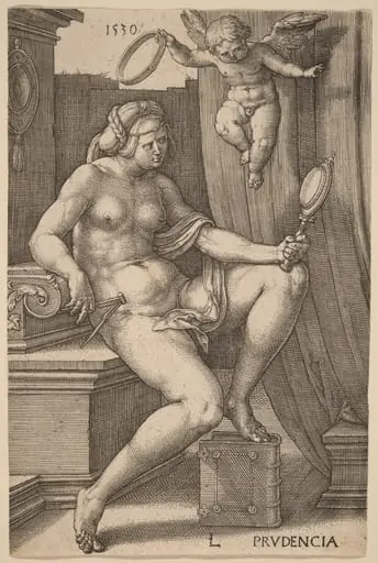 Prudencia (Prudence), by Lucas van Leyden