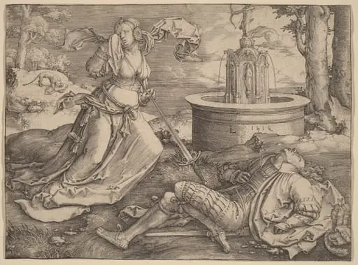 Pyramus and Thisbe, by Lucas van Leyden