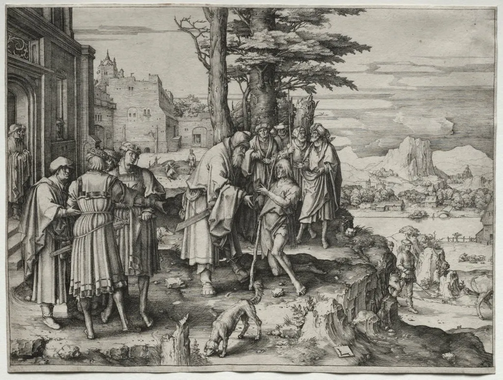 Return of the Prodigal Son, by Lucas van Leyden, 1510
