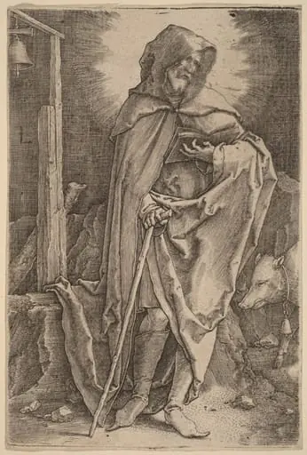 Saint Anthony, by Lucas van Leyden
