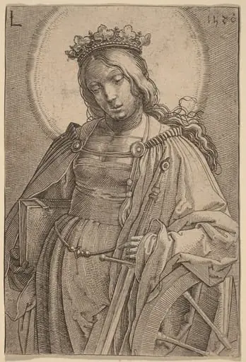 Saint Catherine, by Lucas van Leyden