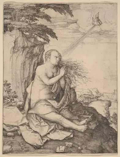 Saint Mary Magdalene in the Desert, by Lucas van Leyden