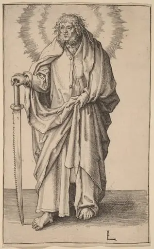 Saint Simon, by Lucas van Leyden