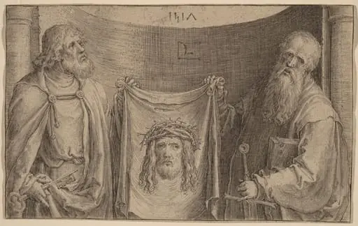 Saints Peter and Paul with the Vernicle, by Lucas van Leyden