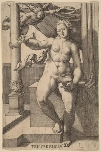 Temperancia (Temperance), by Lucas van Leyden