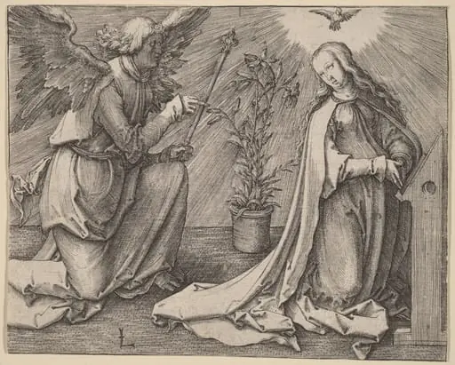 The Annunciation, by Lucas van Leyden