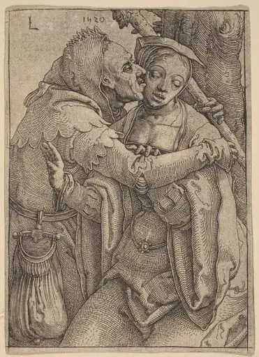 The Fool and the Woman, by Lucas van Leyden