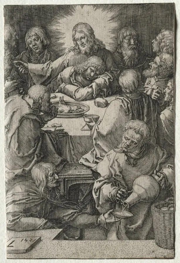 The Last Supper, by Lucas van Leyden, 1521