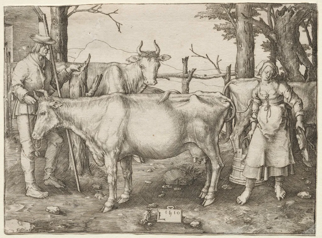 The Milkmaid, by Lucas van Leyden, 1510
