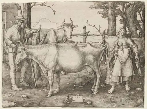 The Milkmaid, by Lucas van Leyden