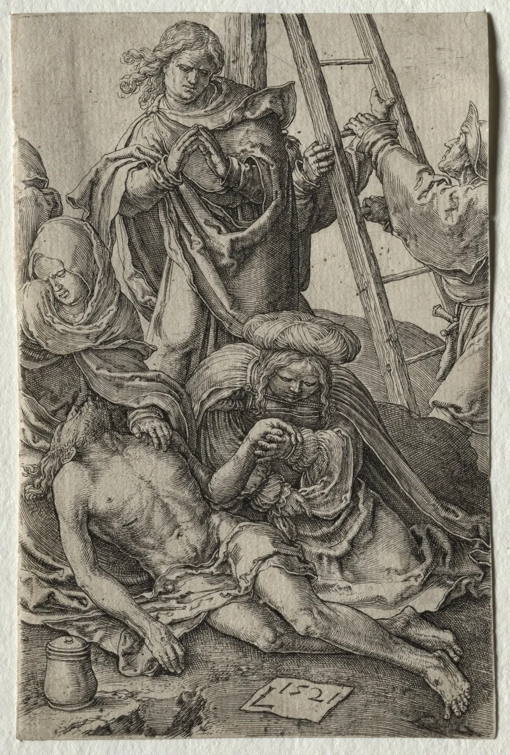 The Passion: Descent from the Cross, by Lucas van Leyden, 1521