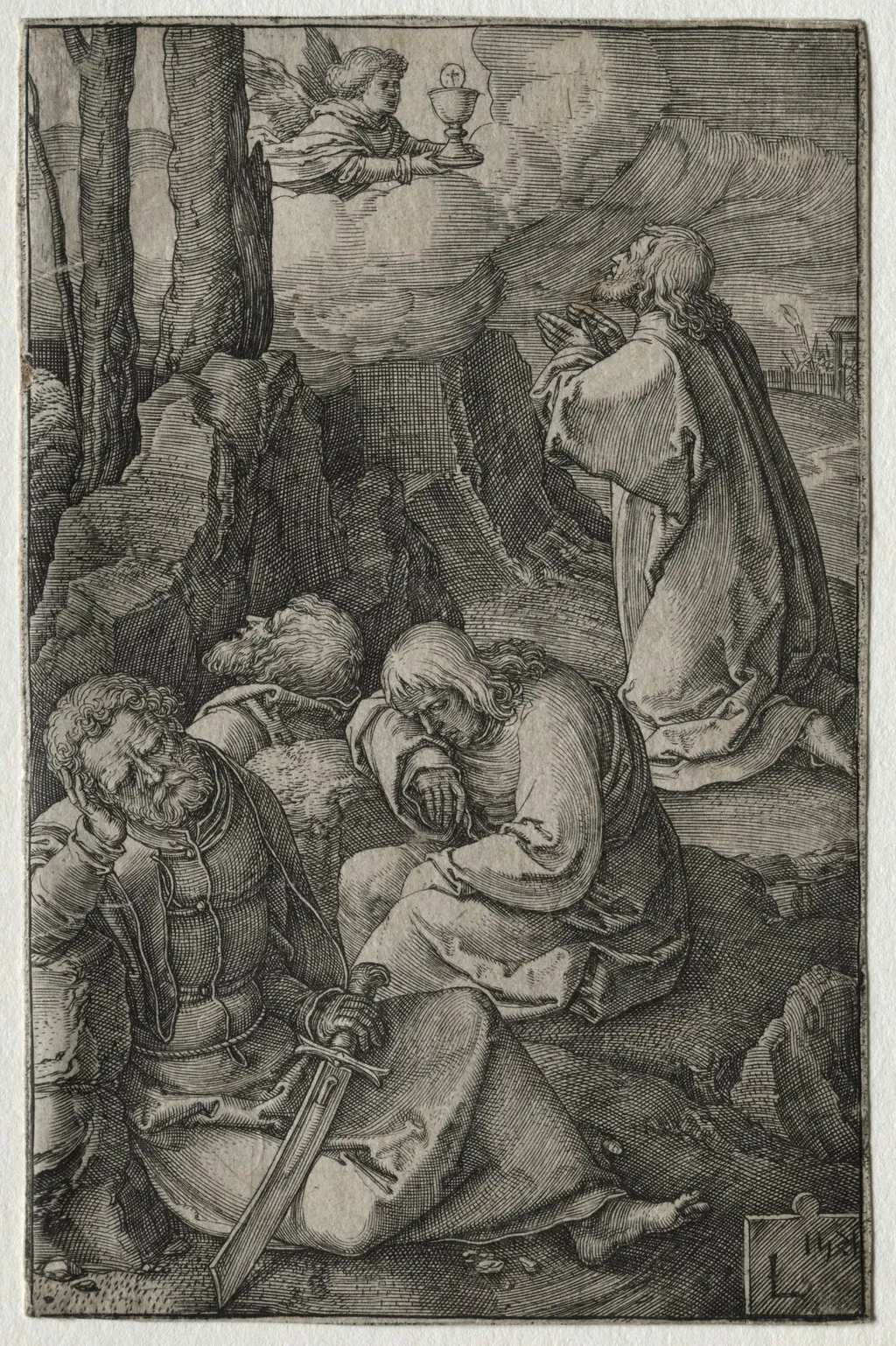 The Passion: The Agony in the Garden, by Lucas van Leyden, 1521