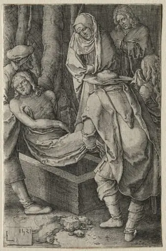 The Passion: The Burial of Christ, by Lucas van Leyden