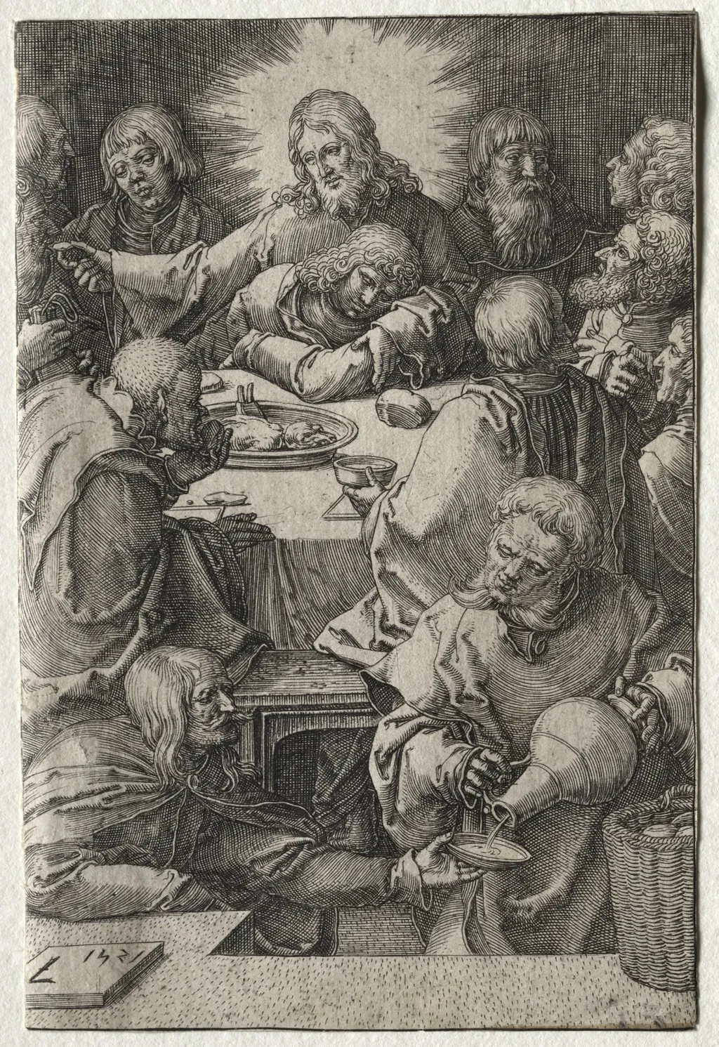 The Passion: The Last Supper, by Lucas van Leyden, 1521