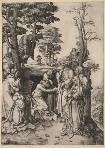 The Raising of Lazarus, by Lucas van Leyden