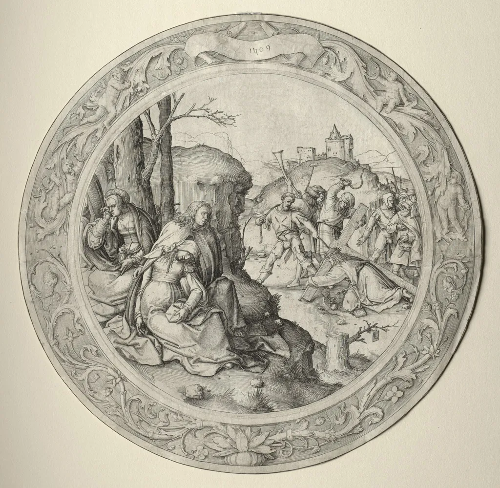 The Round Passion: Christ Carrying the Cross, by Lucas van Leyden, 1509