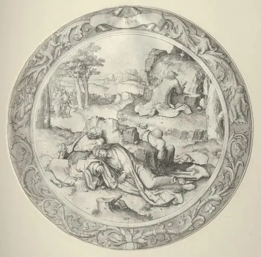 The Round Passion: Christ in Gethsemane (Agony in the Garden), by Lucas van Leyden