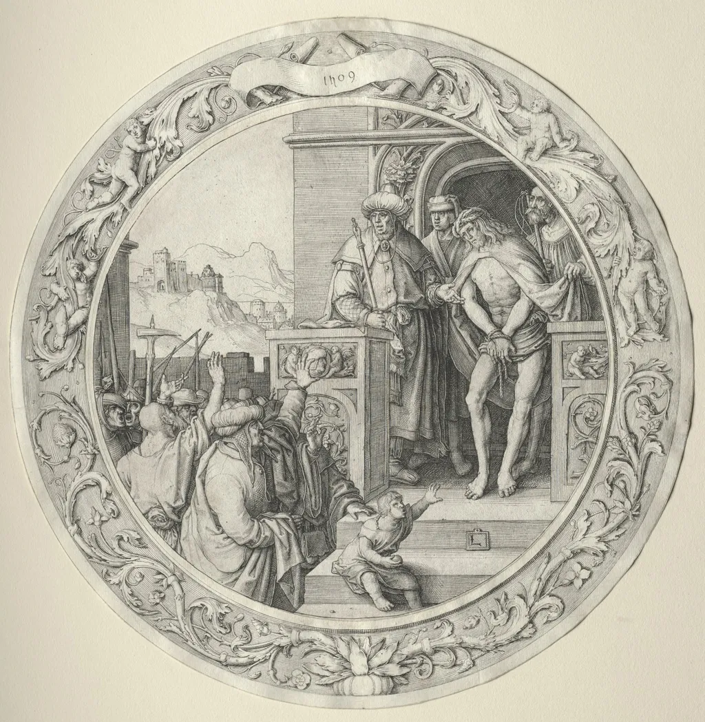 The Round Passion: Christ Presented to the People, by Lucas van Leyden, 1509