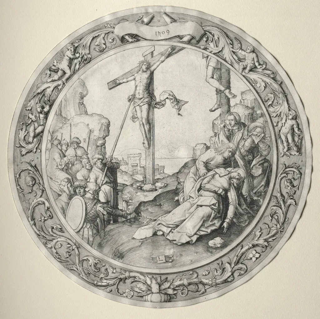 The Round Passion: The Crucifixion, by Lucas van Leyden, 1509