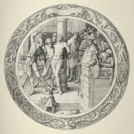 The Round Passion: The Flagellation, by Lucas van Leyden