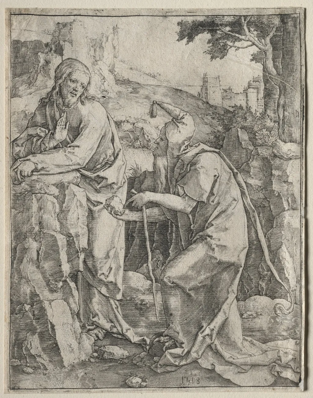 The Temptation of Christ, by Lucas van Leyden, 1518