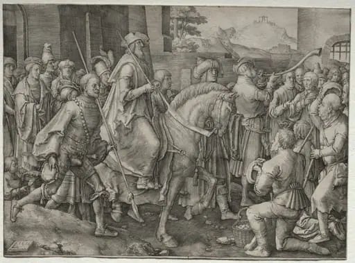 The Triumph of Mordecai, by Lucas van Leyden