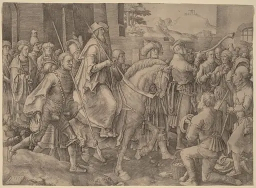 The Triumph of Mordecai, by Lucas van Leyden