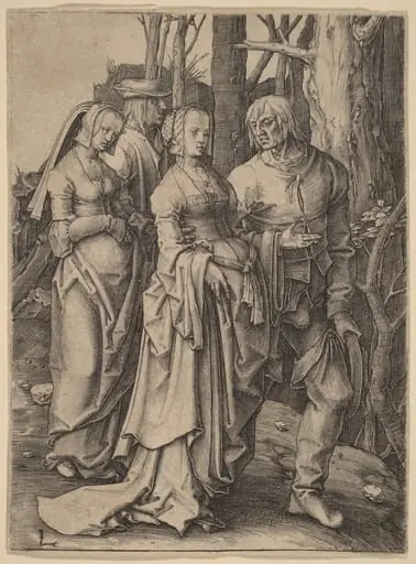 The Two Couples in the Forest, by Lucas van Leyden