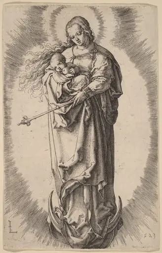 The Virgin and Child on the Crescent, by Lucas van Leyden