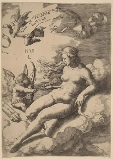 Venus and Cupid, by Lucas van Leyden