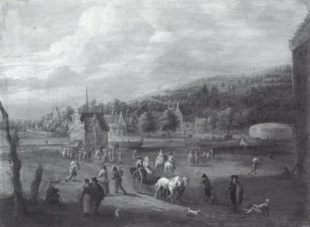 Landscape with Figures, by Lucas van Uden
