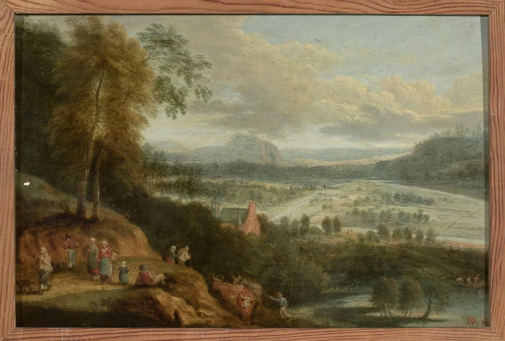 Pastoral landscape, by Lucas van Uden, oil, 1643