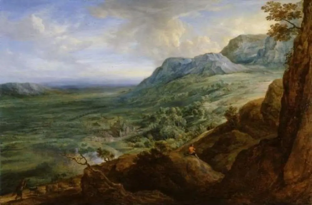 The Escorial from a foot-hill of the Guadarrama Mountains (after Sir Peter Paul Rubens), by Lucas van Uden