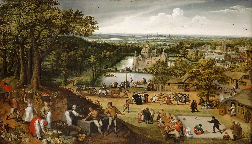 Herbstlandschaft (September), by Lucas van Valckenborch