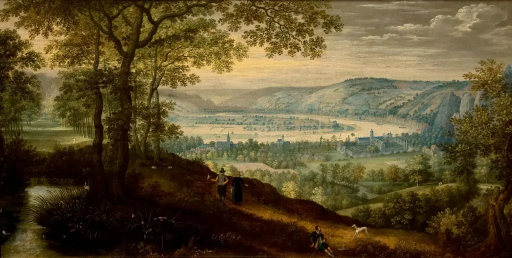 Landscape near Dinant, by Lucas van Valckenborch