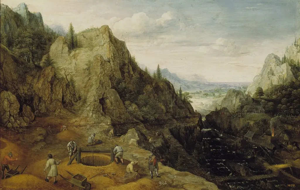 Landscape with Ironworks, by Lucas van Valckenborch