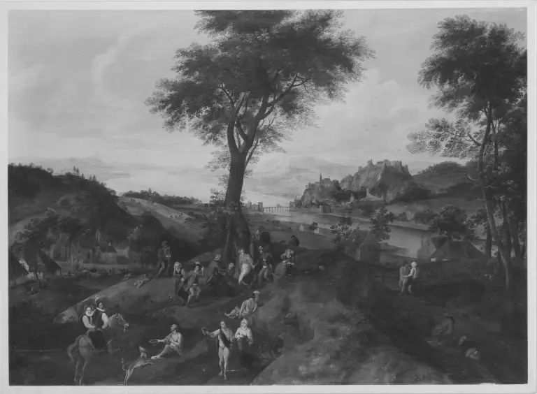 Landschaft mit Kirmes, by Lucas van Valckenborch
