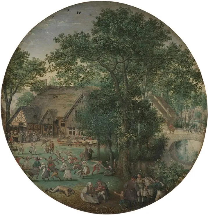 Peasant Wedding. The Wedding Dance in the open Air
