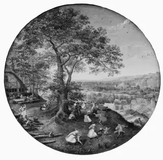 Peasants Making Merry (Kermis), by Lucas van Valckenborch, 1574