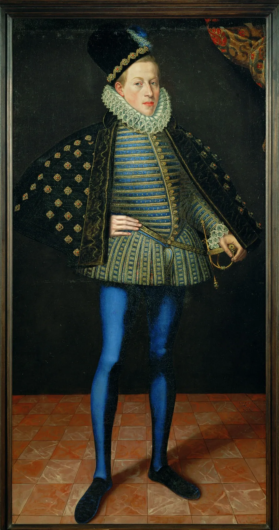 Portrait of Matthias II of Habsburg (1557-1619), the future Holy Roman Emperor, by Lucas van Valckenborch, oil, 1590