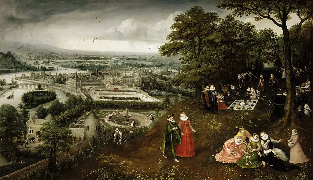 Spring Landscape (Representation of the month of May), by Lucas van Valckenborch