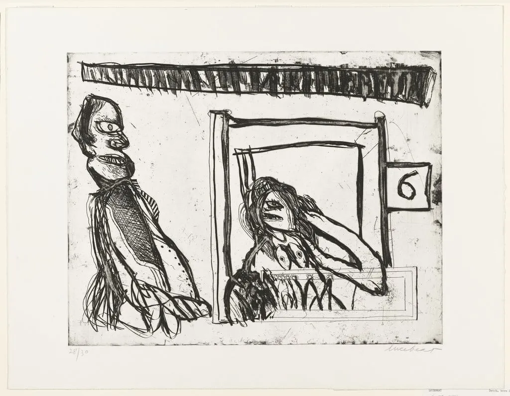 Untitled, by Lucebert, ink, 1971