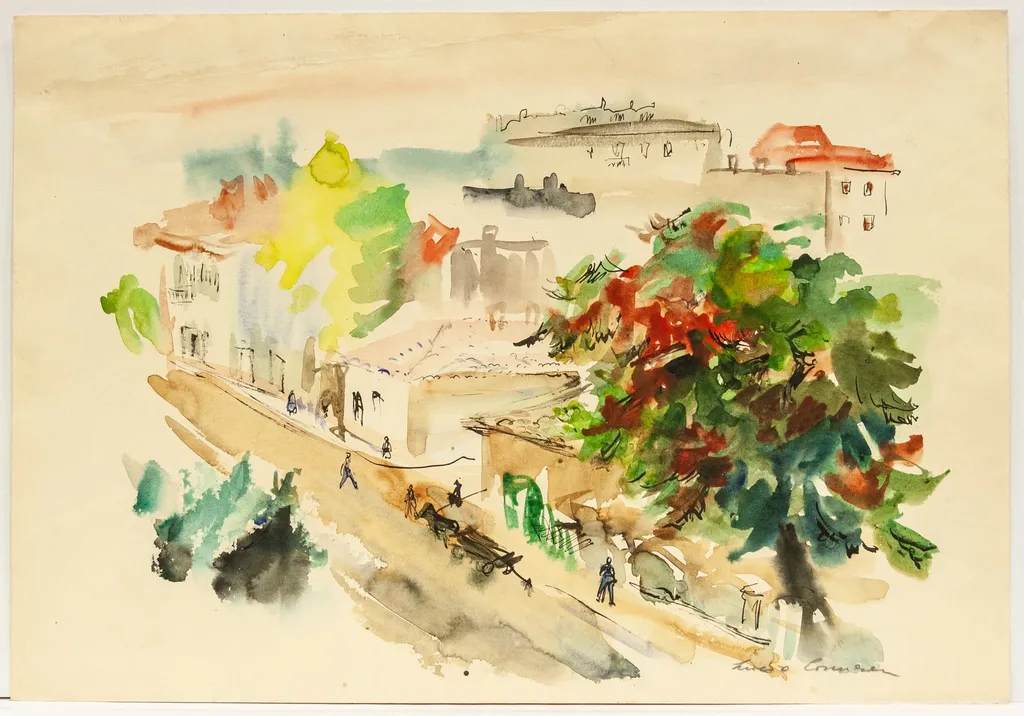Stradă la Constanța, by Lucia Cosmescu, 1950