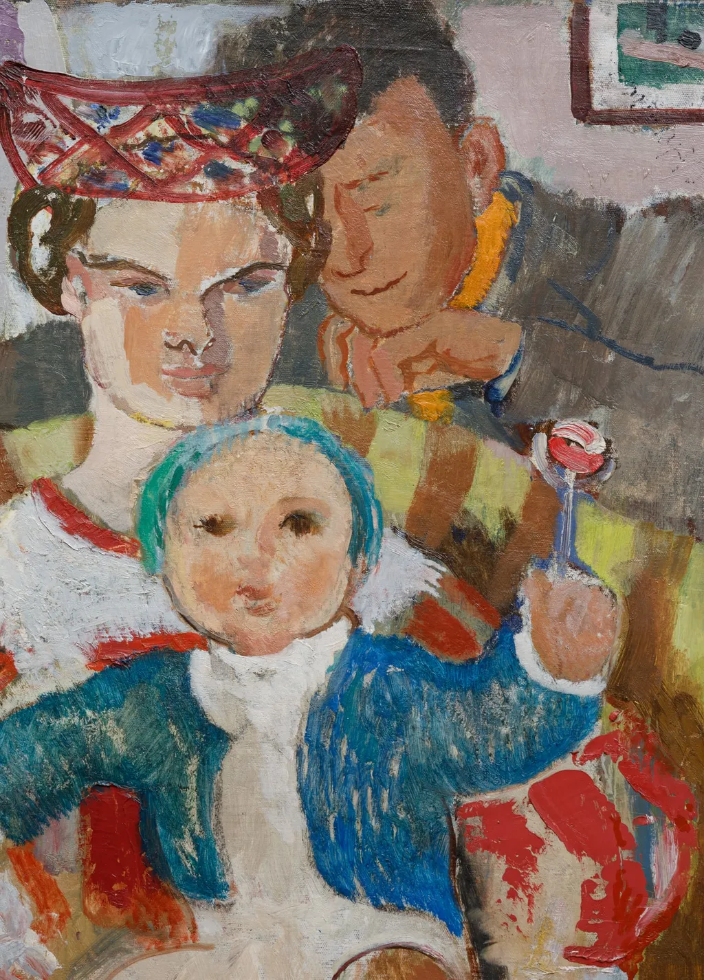 Familia muncitorului, by Lucia Dem-Bălăcescu, 1850