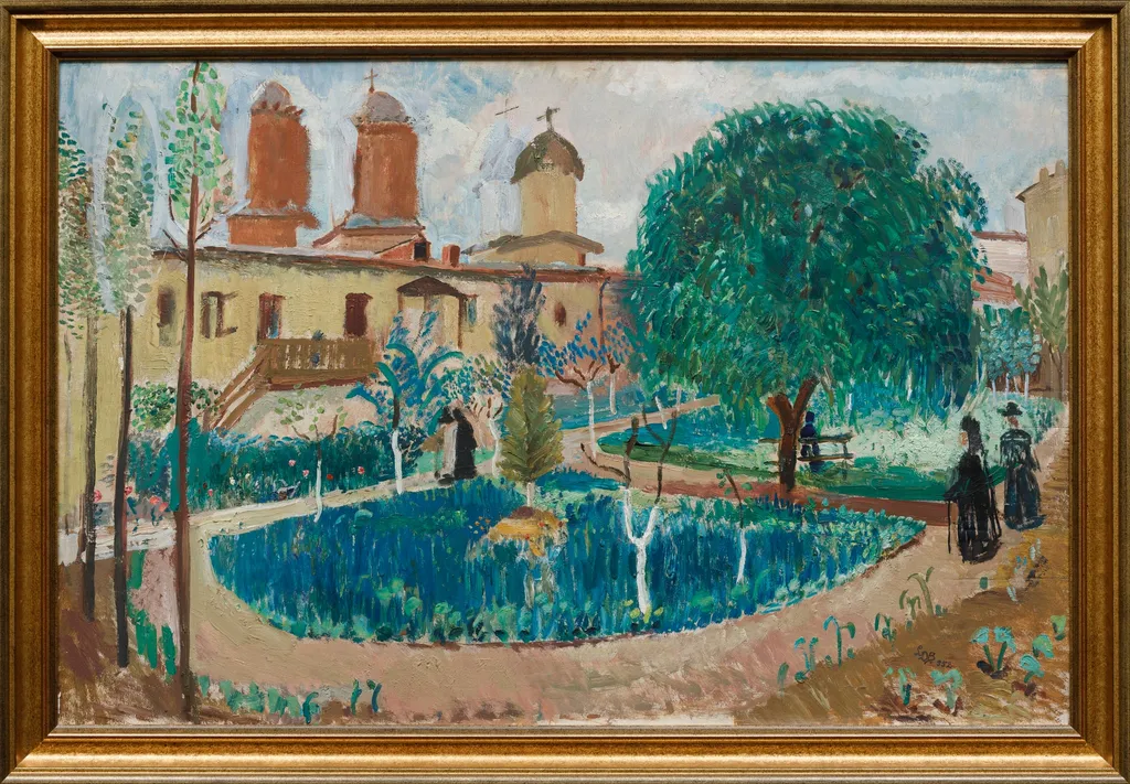 Grădina interioară - Antim, by Lucia Dem-Bălăcescu, 1850