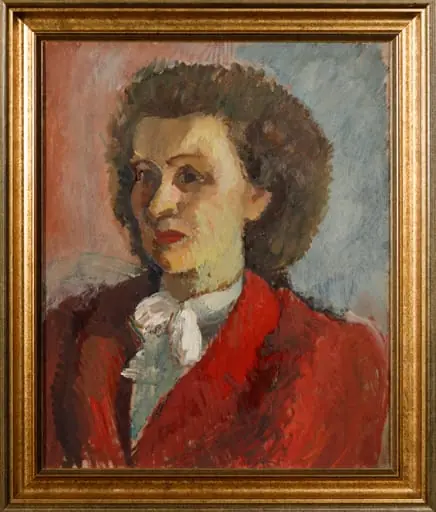 Portretul pictoriței Lucia Cottan, by Lucia Dem-Bălăcescu