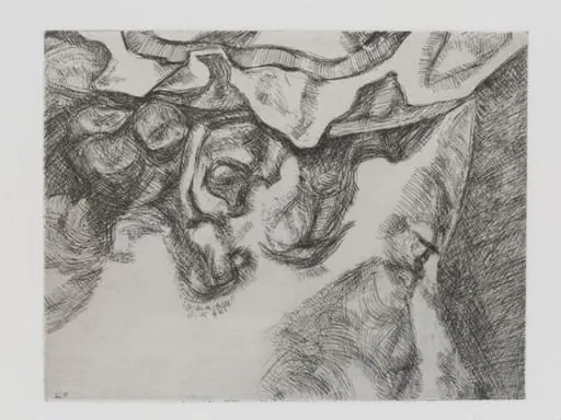 After Chardin (small plate), by Lucian Freud