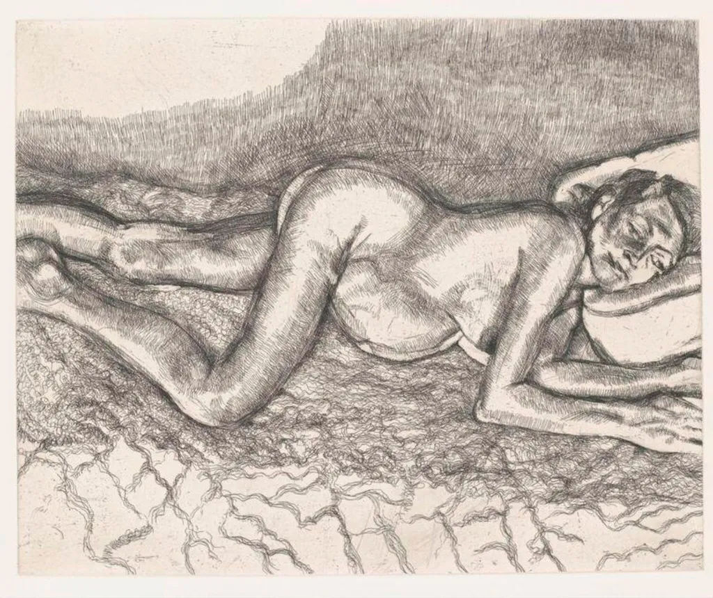 Before the Fourth, by Lucian Freud, 2004